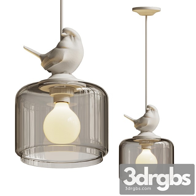 Hanging lamp provence bird pendant 3dsmax Download - thumbnail 1