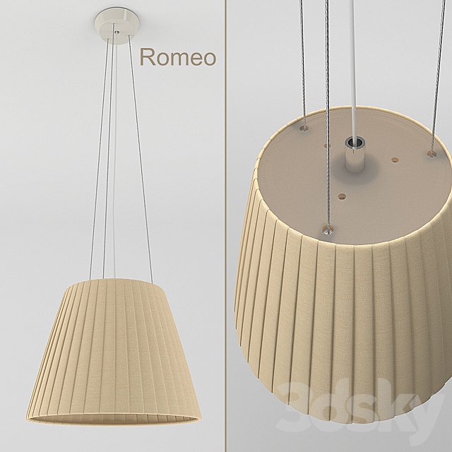 Hanging lamp Romeo 3DS Max Model - thumbnail 2