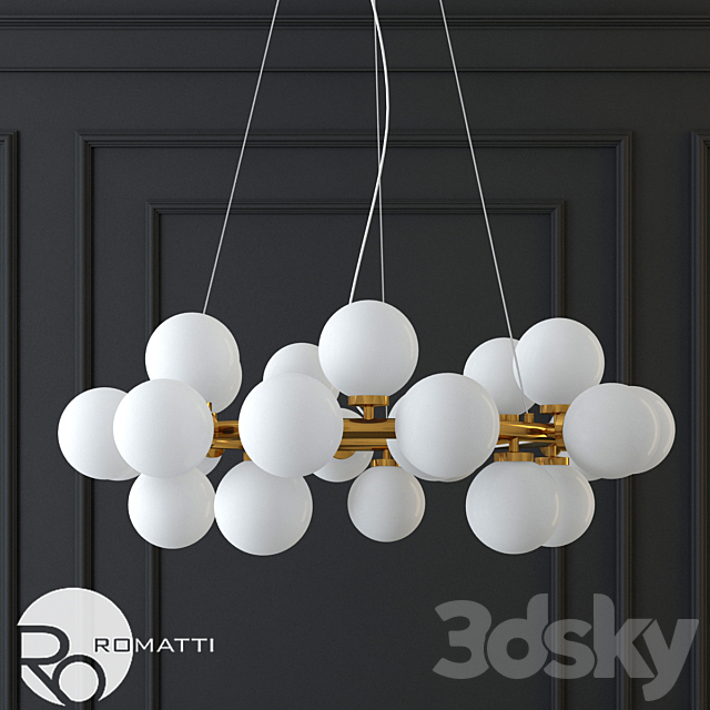 Hanging lamp the mimosa pendant by atelier areti 3DSMax File - thumbnail 2