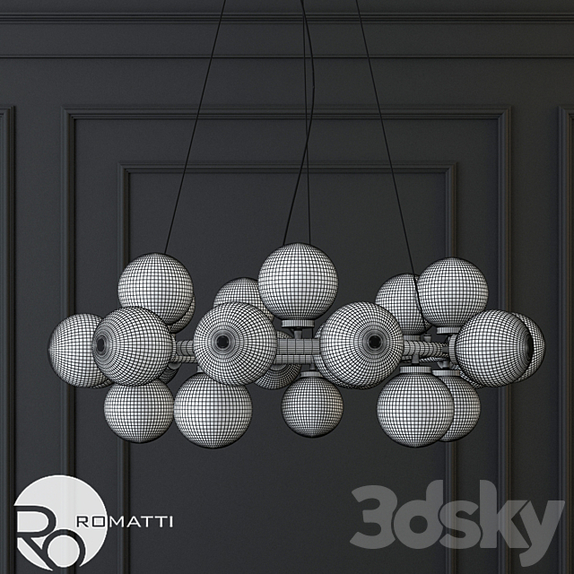 Hanging lamp the mimosa pendant by atelier areti 3DSMax File - thumbnail 3