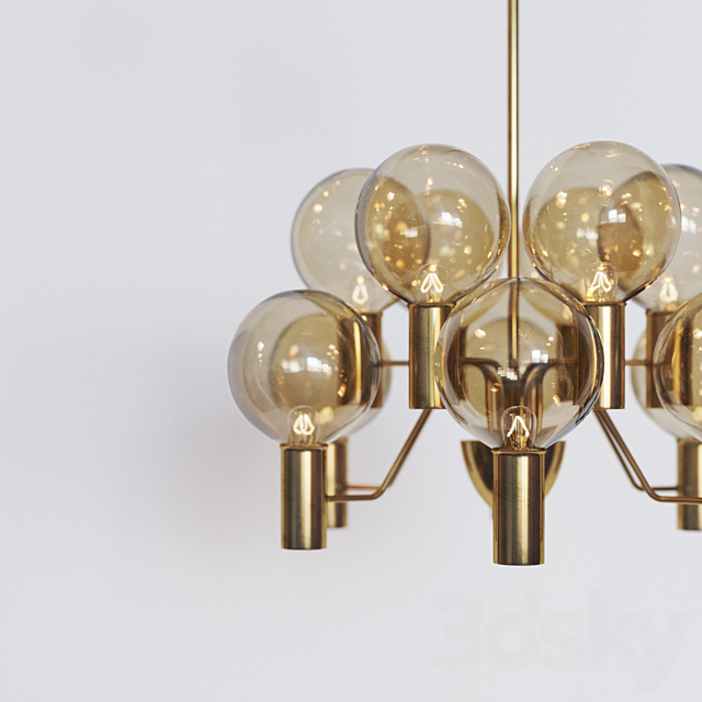 Hans-Agne Jakobsson Ceiling Lamps model T372 _ 12 ‘Patricia’ 3DSMax File - thumbnail 2