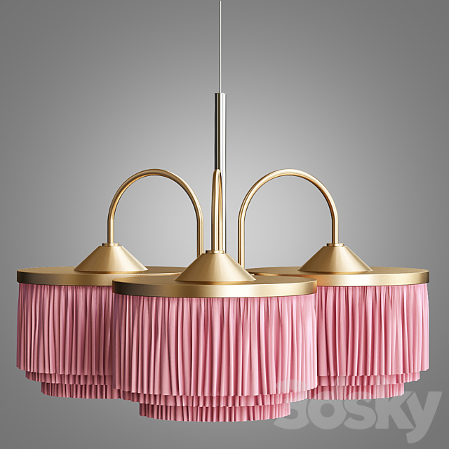 Hans-Agne Jakobsson. Silk Fringe Pendant Lamp 3DSMax File - thumbnail 1