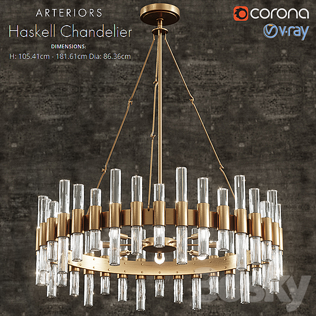 haskell Chandelier 3DSMax File - thumbnail 1