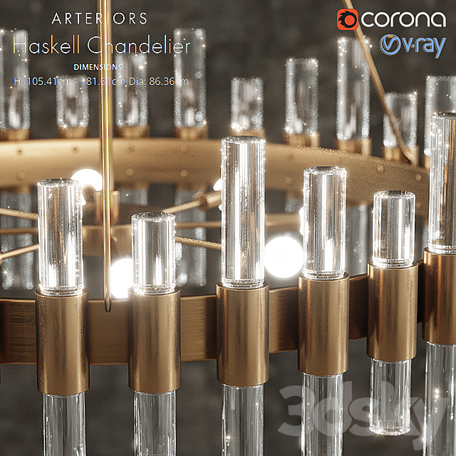 haskell Chandelier 3DSMax File - thumbnail 2