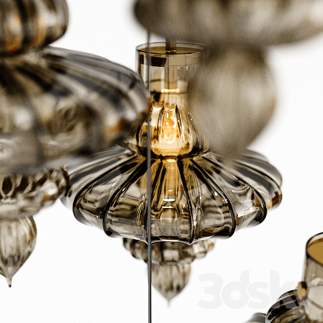 HEATHFIELD & CO BASILICA 5 LIGHT PENDANT 3DS Max Model - thumbnail 2