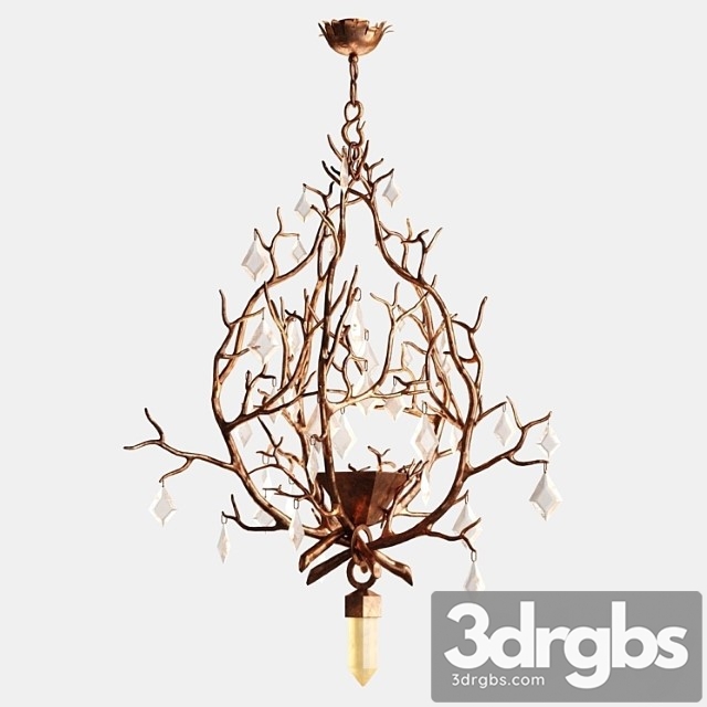 Herve Van Der Straeten Chandelier With Crystals 1 3dsmax Download - thumbnail 1