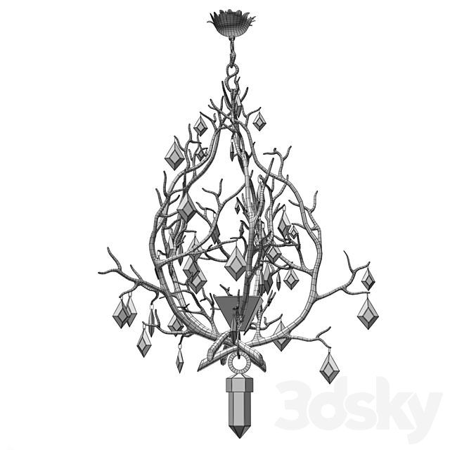 Herve van der Straeten CHANDELIER with Crystals 3DSMax File - thumbnail 2