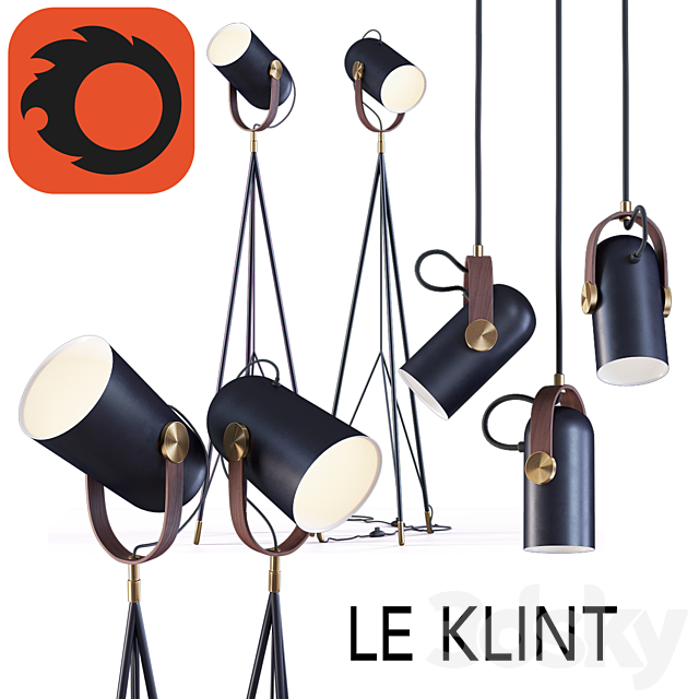 High floor lamp and Pendant lamp By Le Klint 3DSMax File - thumbnail 1