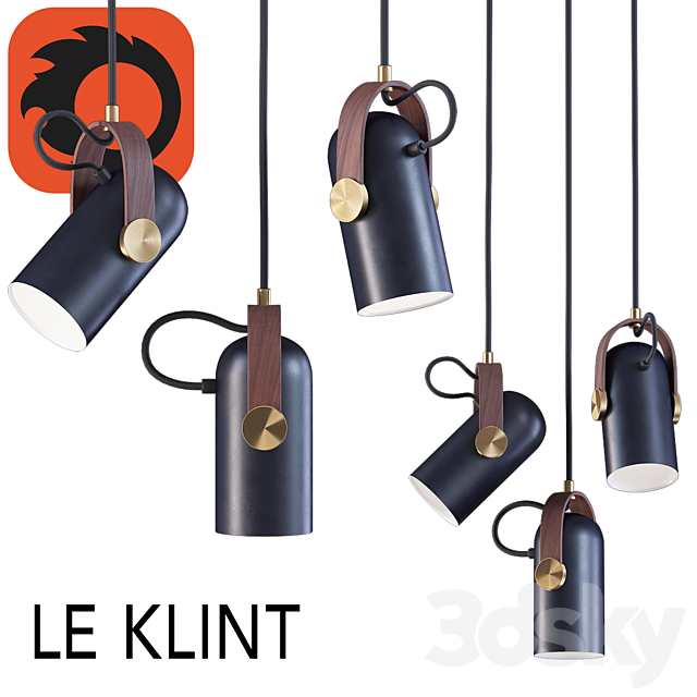 High floor lamp and Pendant lamp By Le Klint 3DSMax File - thumbnail 2