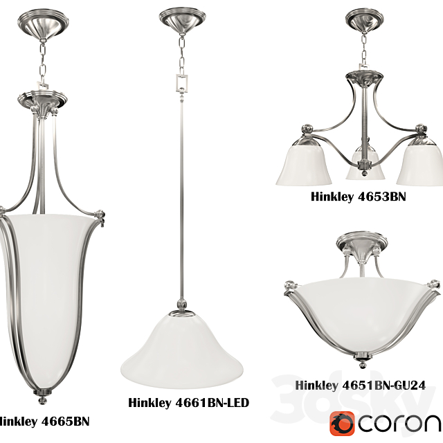 Hinkely Lighting Bolla Collections chandelier 3DSMax File - thumbnail 1