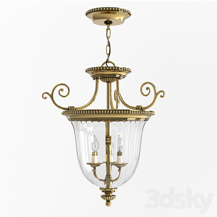 Hinkley Pendant lamp HK-CAMBRIDGE-PS 3DS Max Model - thumbnail 1