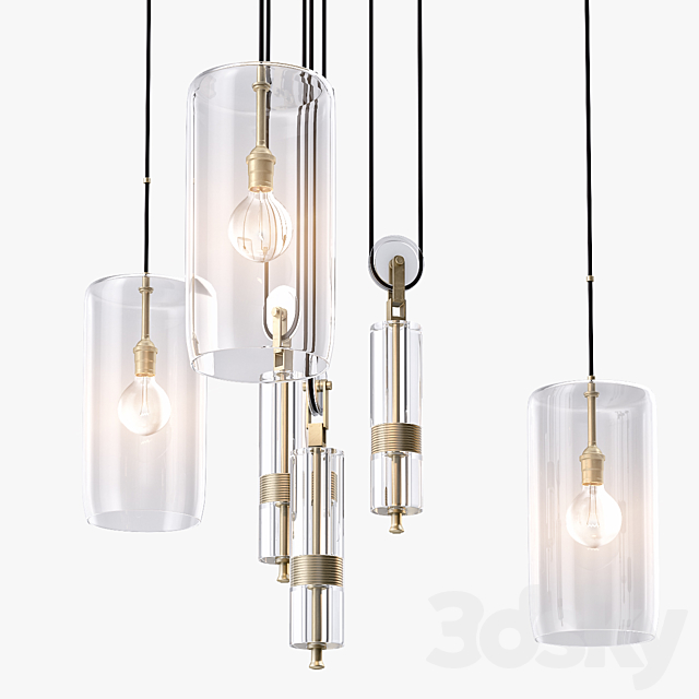 Holly Hunt Counterweight Chandelier 3DSMax File - thumbnail 3