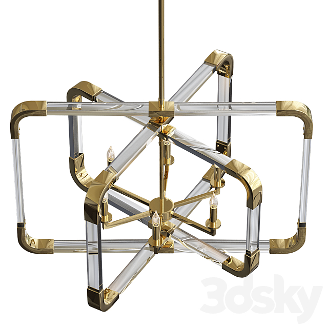 Horchow 6-Light Pendant 3DS Max Model - thumbnail 2