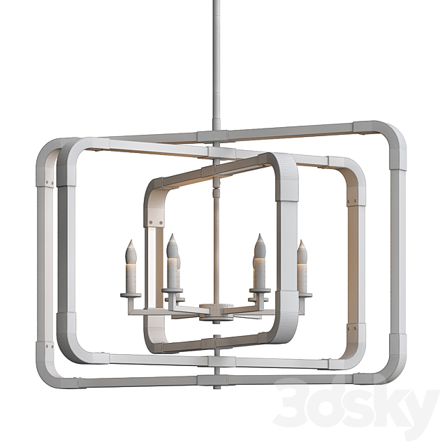 Horchow 6-Light Pendant 3DS Max Model - thumbnail 3