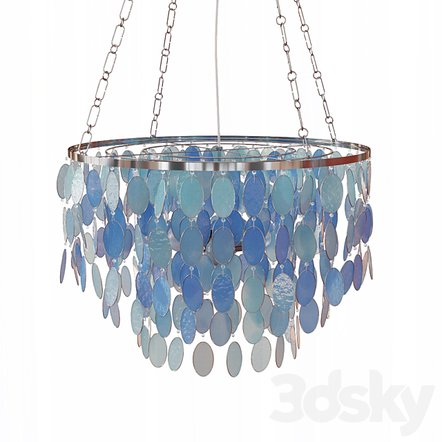 Horchow Mariana 3-Light Chandelier 3DS Max Model - thumbnail 1