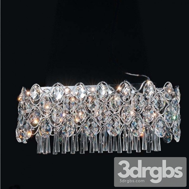 Horizontal Crystal Lamp 3dsmax Download - thumbnail 1