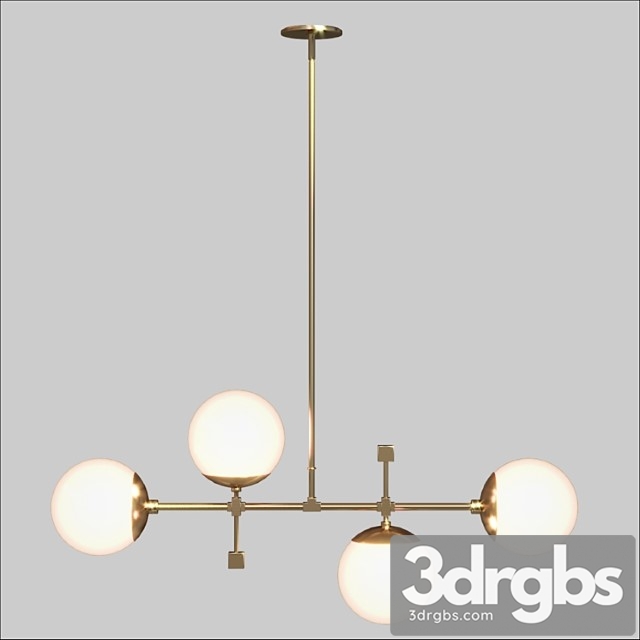 Horizontal deko chandelier 35 3dsmax Download - thumbnail 1