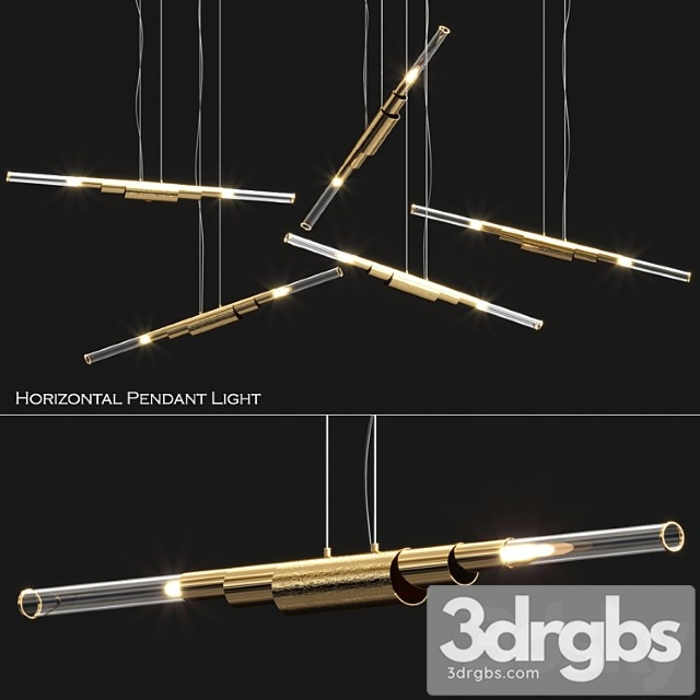 Horizontal Pendant Light 3dsmax Download - thumbnail 1