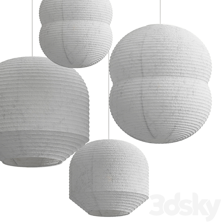 Hotaru Pendant Lanterns 3DS Max Model - thumbnail 2