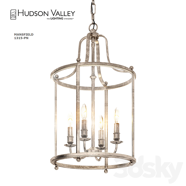 Hudson Valley Lighting Mansfield Transitional Foyer Light HV-1315 3DSMax File - thumbnail 1