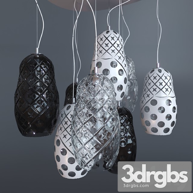 Hulotte pendant lights 3dsmax Download - thumbnail 1