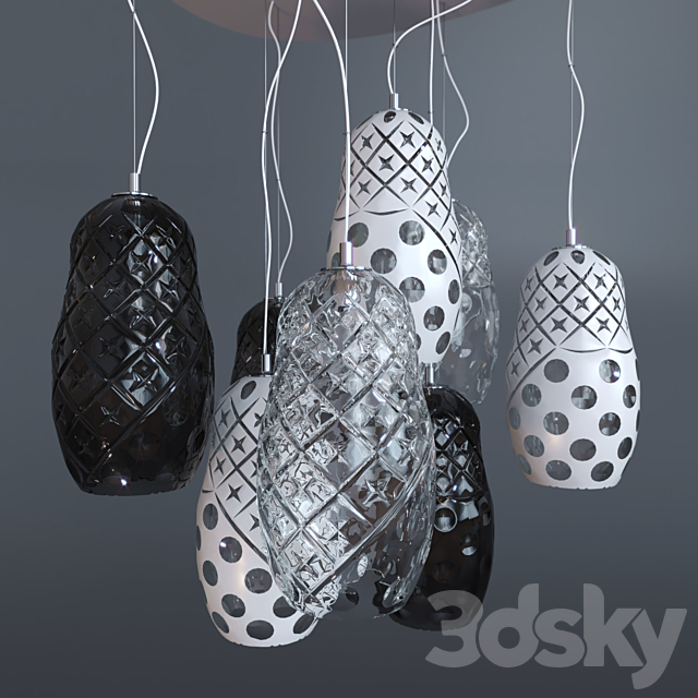 Hulotte Pendant Lights 3DSMax File - thumbnail 1