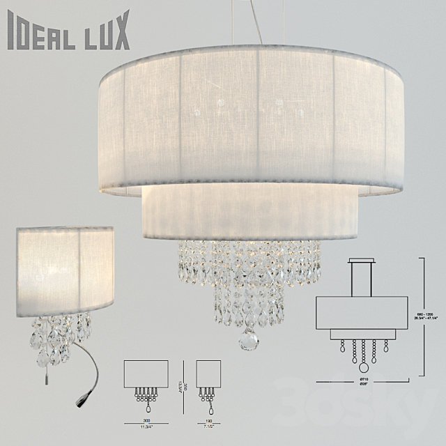 Ideal Lux Opera 3DS Max Model - thumbnail 1