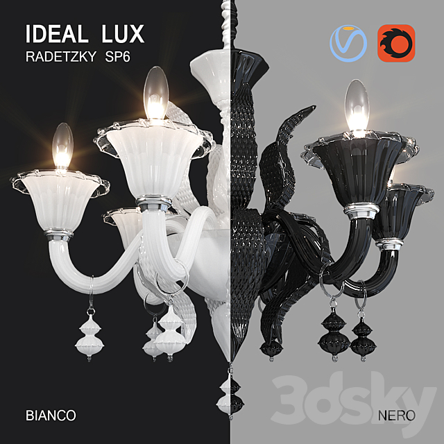 Ideal Lux RADETZKY SP6 3DSMax File - thumbnail 2