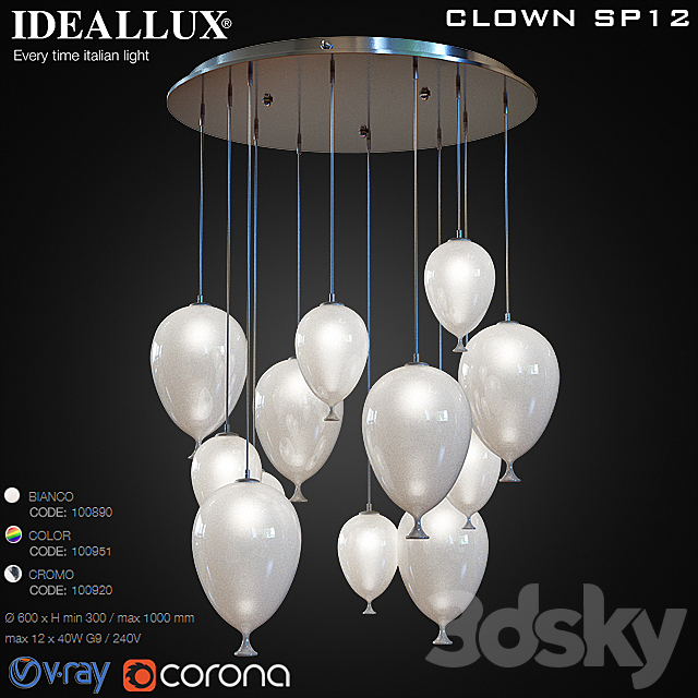 Ideallux (CLOWN SP12) 3DSMax File - thumbnail 1