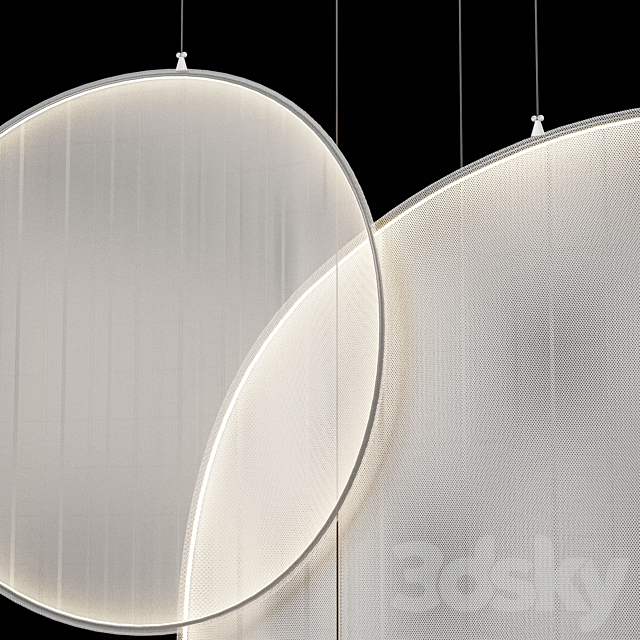 iiii 09 led fabric pendant lamp 3ds Max - thumbnail 3