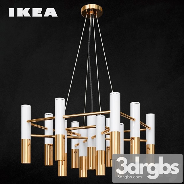 Ikea Modern Suspension Lamp 3dsmax Download - thumbnail 1