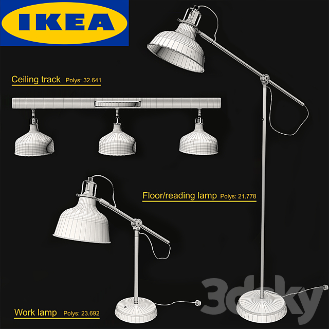 Ikea Ranarp 3DS Max Model - thumbnail 2