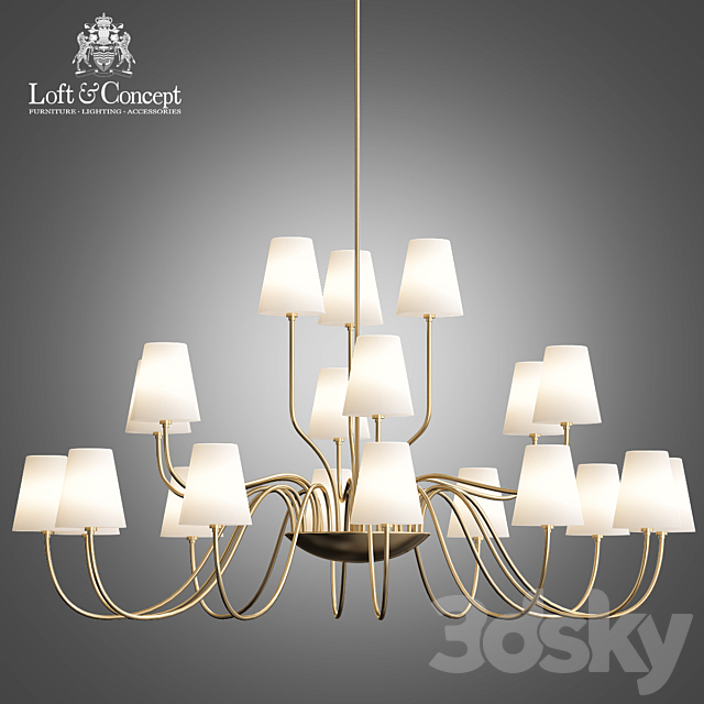 Imperial Chandelier 21 – Loft Concept 3DSMax File - thumbnail 1