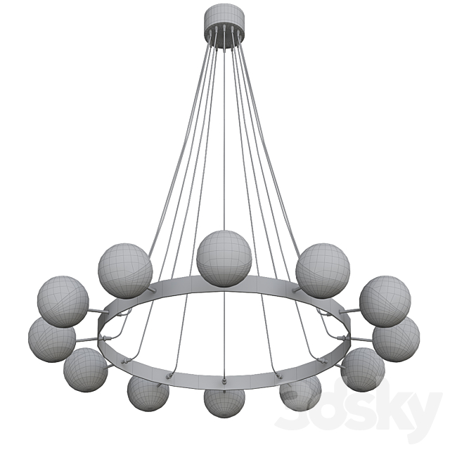 Impressive Italian Chandelier 3DSMax File - thumbnail 3