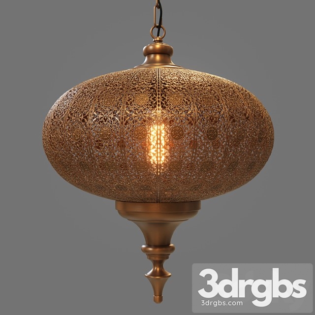 Indian Chandelier 1 3dsmax Download - thumbnail 1