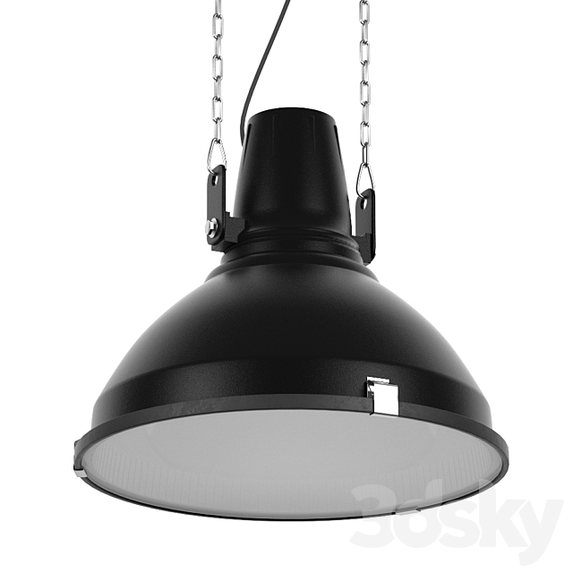 Industrial Lamp Black 3DSMax File - thumbnail 1