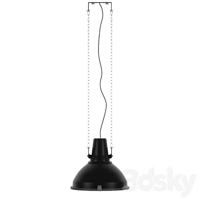 Industrial Lamp Black 3DSMax File - thumbnail 2