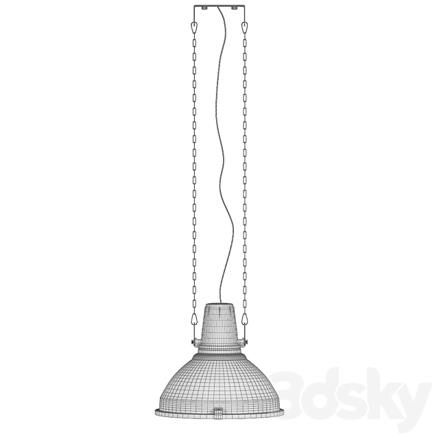 Industrial Lamp Black 3DSMax File - thumbnail 3