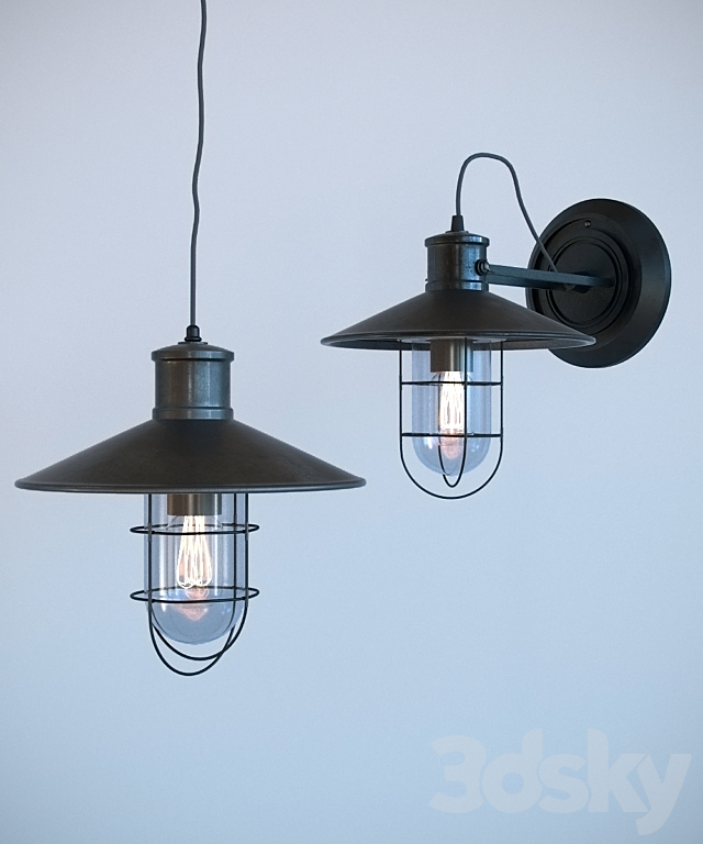 Industrial Lamp | Industrial Lighting 3DSMax File - thumbnail 1