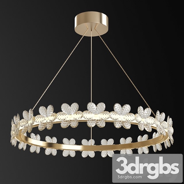 Italian single ring living room pendant light 3dsmax Download - thumbnail 1