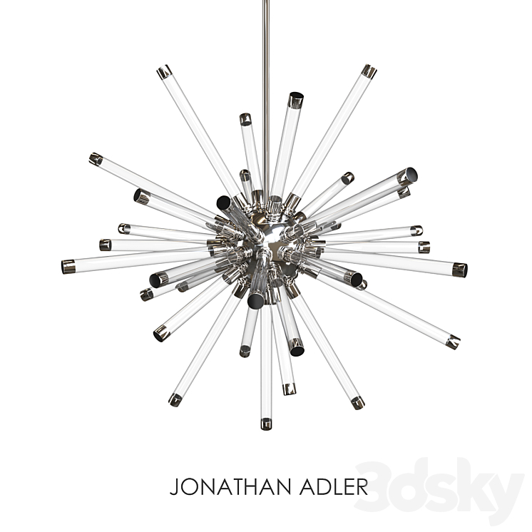 JACQUES SPUTNIK CHANDELIER BY JONATHAN ADLER 3DS Max Model - thumbnail 1