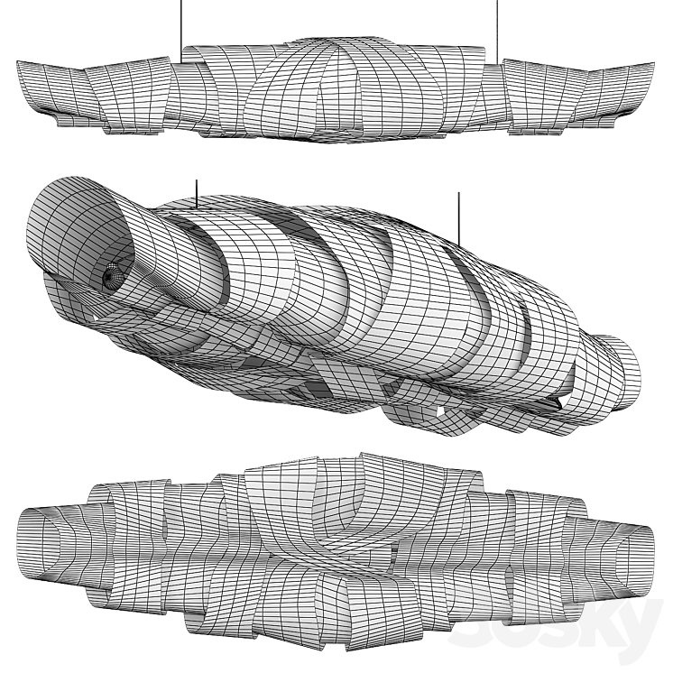 Jamaica Suspension by Foscarini 3DS Max Model - thumbnail 2