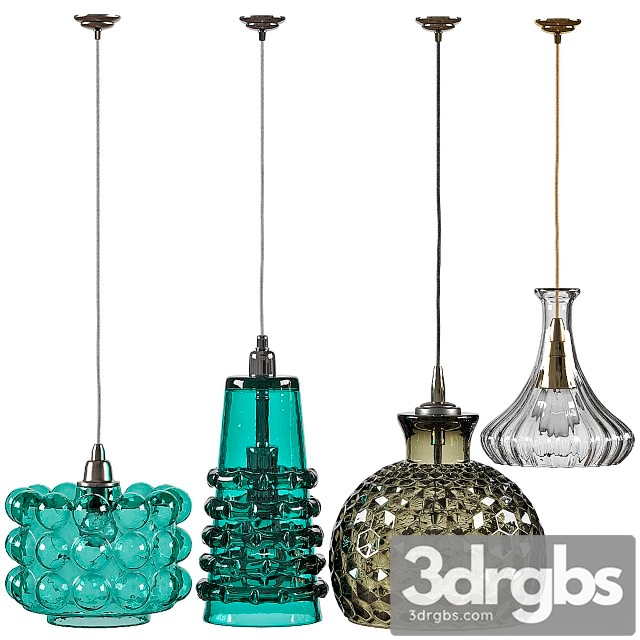 Jamie Young Pendant Light Set 3dsmax Download - thumbnail 1