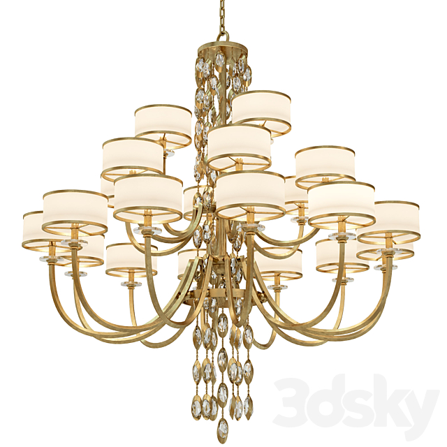 John Richard Counterpoint Twenty One Chandelier 3DSMax File - thumbnail 1