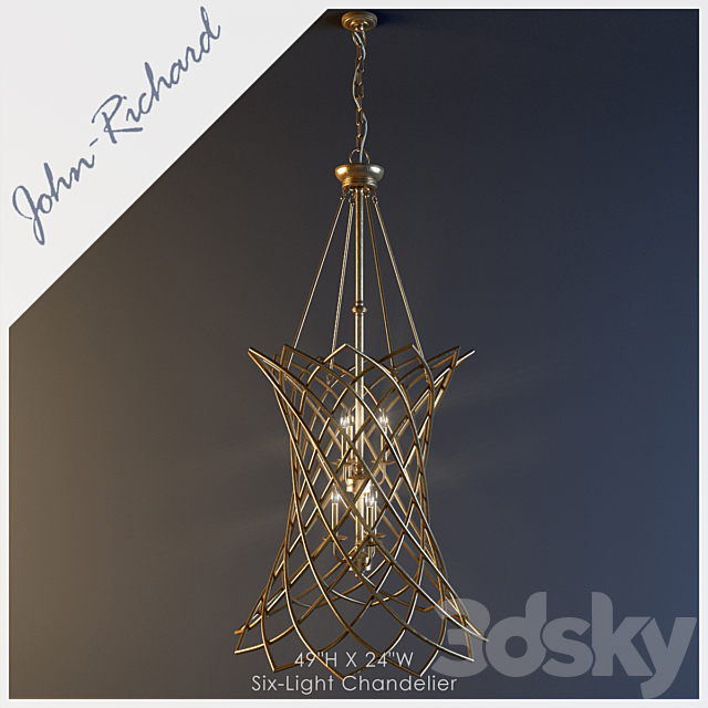 John Richard Lamps and Lighting Chandelier 3DSMax File - thumbnail 1