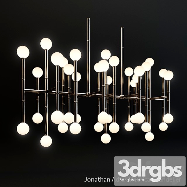 Jonathan Adler Meurice Chandelier 3dsmax Download - thumbnail 1