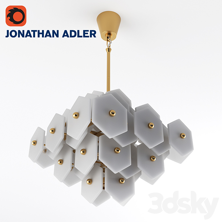 JONATHAN ADLER – Vienna small chandelier 3DS Max Model - thumbnail 2