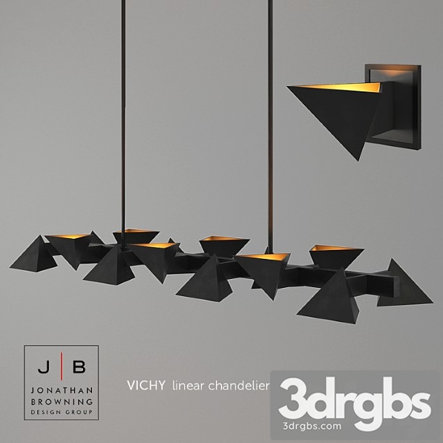 Jonathan browning vichy chandelier & sconce 3dsmax Download - thumbnail 1