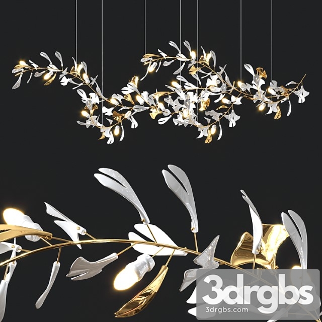 Julietta With Gold Leaves 3dsmax Download - thumbnail 1