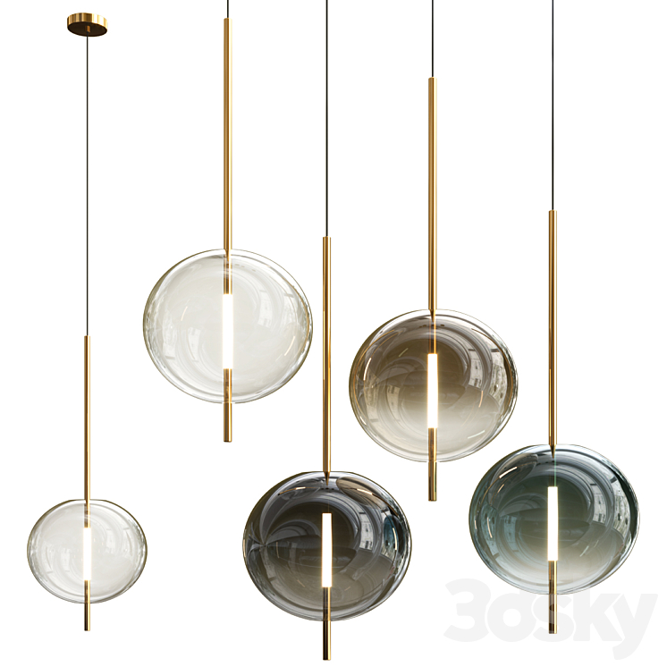 Kandinsky Pendant Lamp BY Broberg 3DS Max Model - thumbnail 1